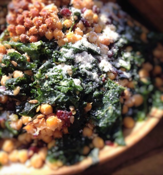 Parmesan Chickpea Kale Salad
